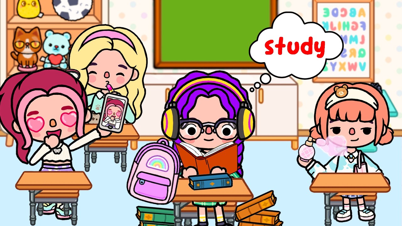 I Don't Care About Anything But Studying | Sad Story | Toca Life Story | Toca Boca