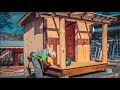 WHITE PINE SIDING AND TRIM ON SOLAR SHACK