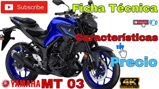 NUEVA YAMAHA MT03🔥 ✔Ficha Técnica ✔Características ✔Precio