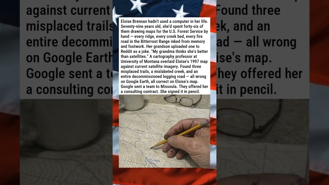 ⁣RETIRED CARTOGRAPHER'S HAND-DRAWN MAP CORRECTS GOOGLE EARTH 🗺️🌍😂