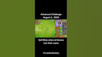August 6, 2024 | BTD6 Advanced Challenge Tutorial #makibtd6daily #btd6 #bloonstd6