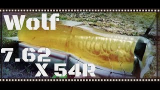 Wolf 7.62x54R 200gr Soft Point Ammo Ballistic Gel Test (HD) screenshot 5