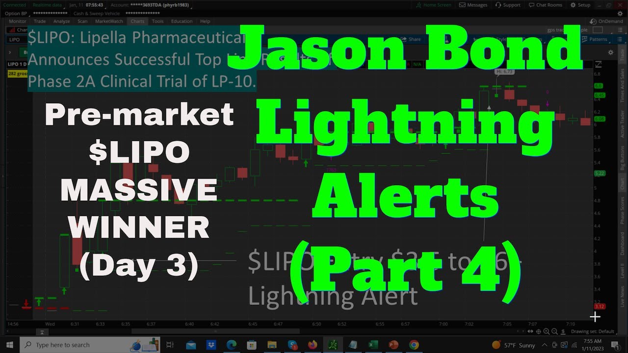 Jason Bond Lightning Alerts (Winning Trade!)
