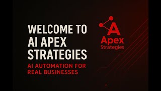 Ai Automation For Real Businesses Meet Ai Apex Strategies