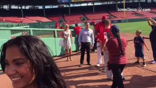 Video: David Ortiz surprises 9 year old Lowell boy in Fenway Park outfield