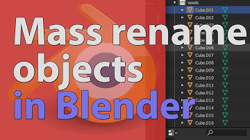 How to Mass Rename Objects in Blender