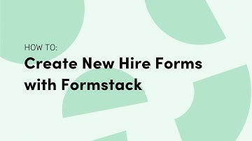 Create New Hire Forms with Formstack