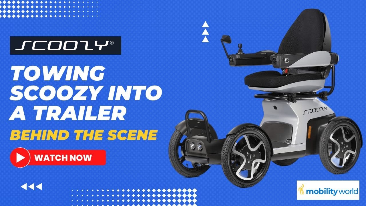 Mobility World Ltd UK - Scoozy Behind The Scene - Towing Scoozy Into a Trailer