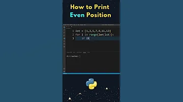 How To Print Even Position Elements Of List In Python Shorts 