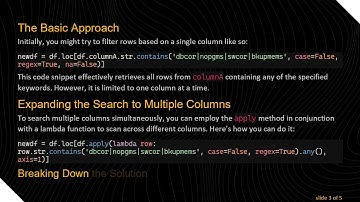Create a Pandas DataFrame by Searching Multiple Records Across Multiple Columns