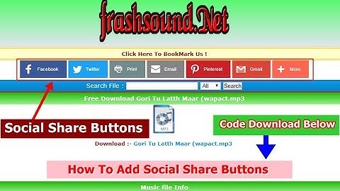 How to make social share buttons add any website facebook, whatsapp share buttons