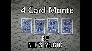 Four Card Monte Card Trick Performance