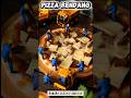 👷♂️ Tiny Workers Build Rendang Pizza from Scratch! 🍕 #littlehandsstudio #tinyworkers #pizza #shorts