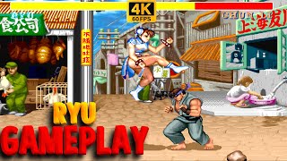 Street Fighter 2 Ryu Playthrough ➤ Champion Edition (Hardest) ➤ 4K 60 FPS