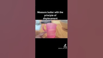 Measuring a volume of butter