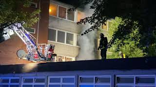 Hamburg’da Yangın, 2 Ağır Yaralı Var