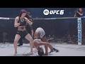 KNOCKOUT MADE HER FOLD EA Sports UFC 6 Gameplay 10 KNOCKOUT MADE HER FOLD EA Sports UFC 6 Gameplay 10