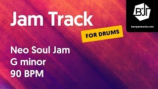 Neo Soul Jam Track in G minor (for drums) - BJT #24 chords