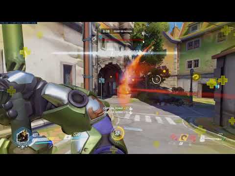 Reinhardt pins Widowmaker....roar