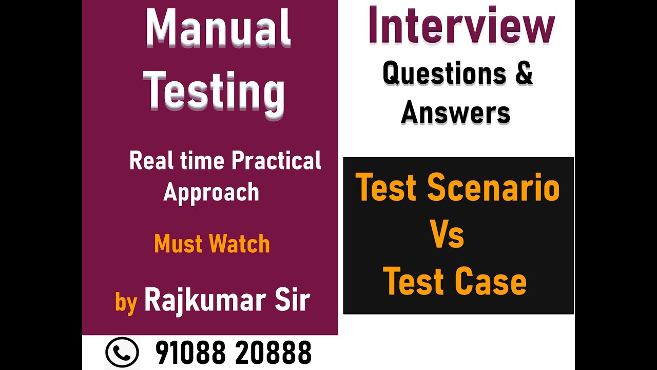 Test case VS Test scenario| FASTQA| Manual and Automation Testing ...