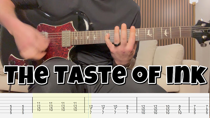 The Taste of Ink Guitar version - Guitar performance video thumbnail