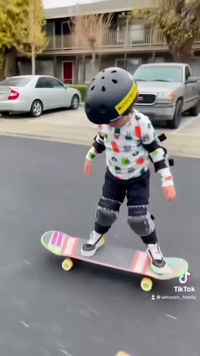 Skateboarding progression age 1-4 years old. Brody aka Tiny Hawk. #skateboarding