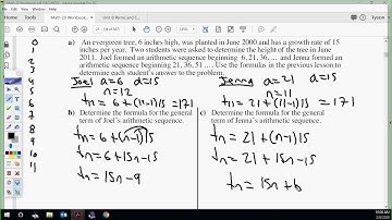 S1 Chapter 1 Lesson 3 Arithmetic Growth/Decay Math 20 1