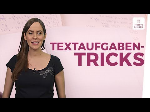 Video: Wie meistern Sie Textaufgaben?