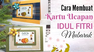 How to make greeting card | Eid Mubarak Card | DIY kartu ucapan Idul Fitri screenshot 4