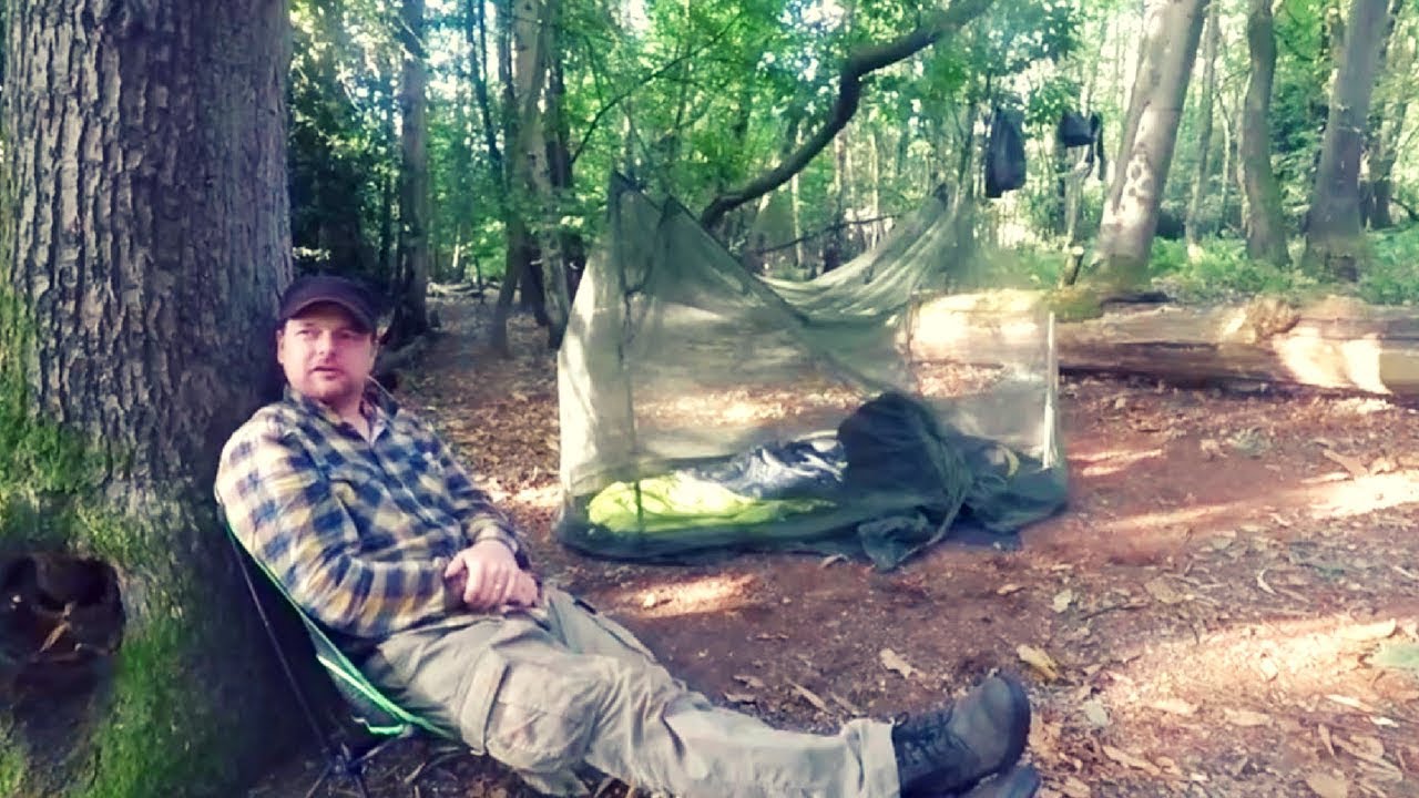 dakota fire pit diy Summer camping in the woods | Bug net shelter | military issue mosquito net | Dakota fire pit