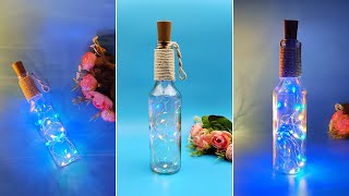 How to Make Fairy Light Bottle | Decoration Ideas | Home Decor | DIY Quick Crafts