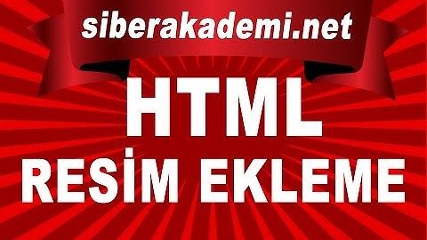 Html Resim Ekleme
