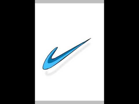 How to draw NIKE logo symbol.timelapse video #artist #nike #divya5g