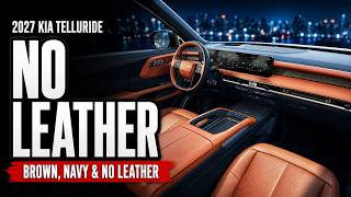 Sports Performance 2027 Kia Telluride Interior: The Brown One, the Navy One, and No Leather