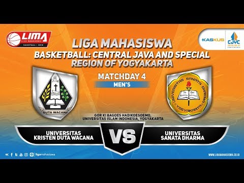 UNIV. KRISTEN DUTA WACANA VS UNIV. SANATA DHARMA MEN'S LIMA BASKETBALL:KASKUS CJYC 2018 mahasiswa umsu