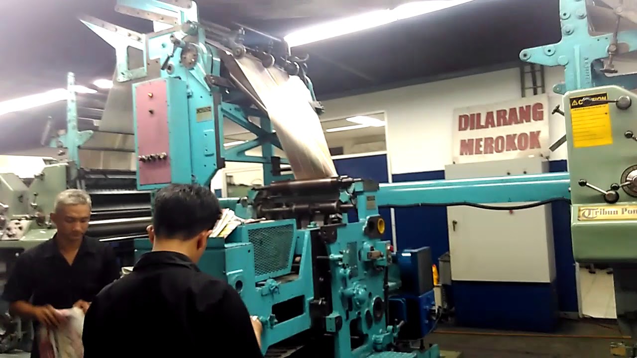 Cara Kerja Mesin Cetak Koran