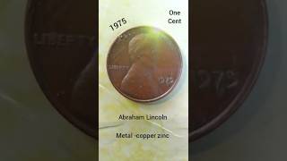 1975 one cent.... Abraham Lincoln... #coin #currency #numismatics #short#shorts#coins#collection