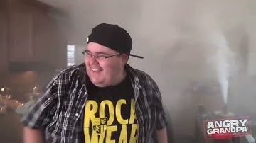 ANGRY GRANDPA THE SMOKE GRENADE! (PRANK)
