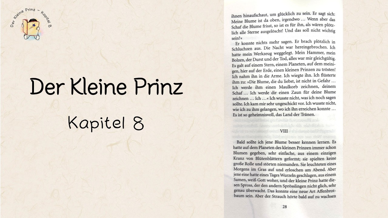 Der Kleine Prinz - Kapitel 8 (어린 왕자 - 8장) 책별의 독일어 오디오북 (German Audiobook by BuchStern)