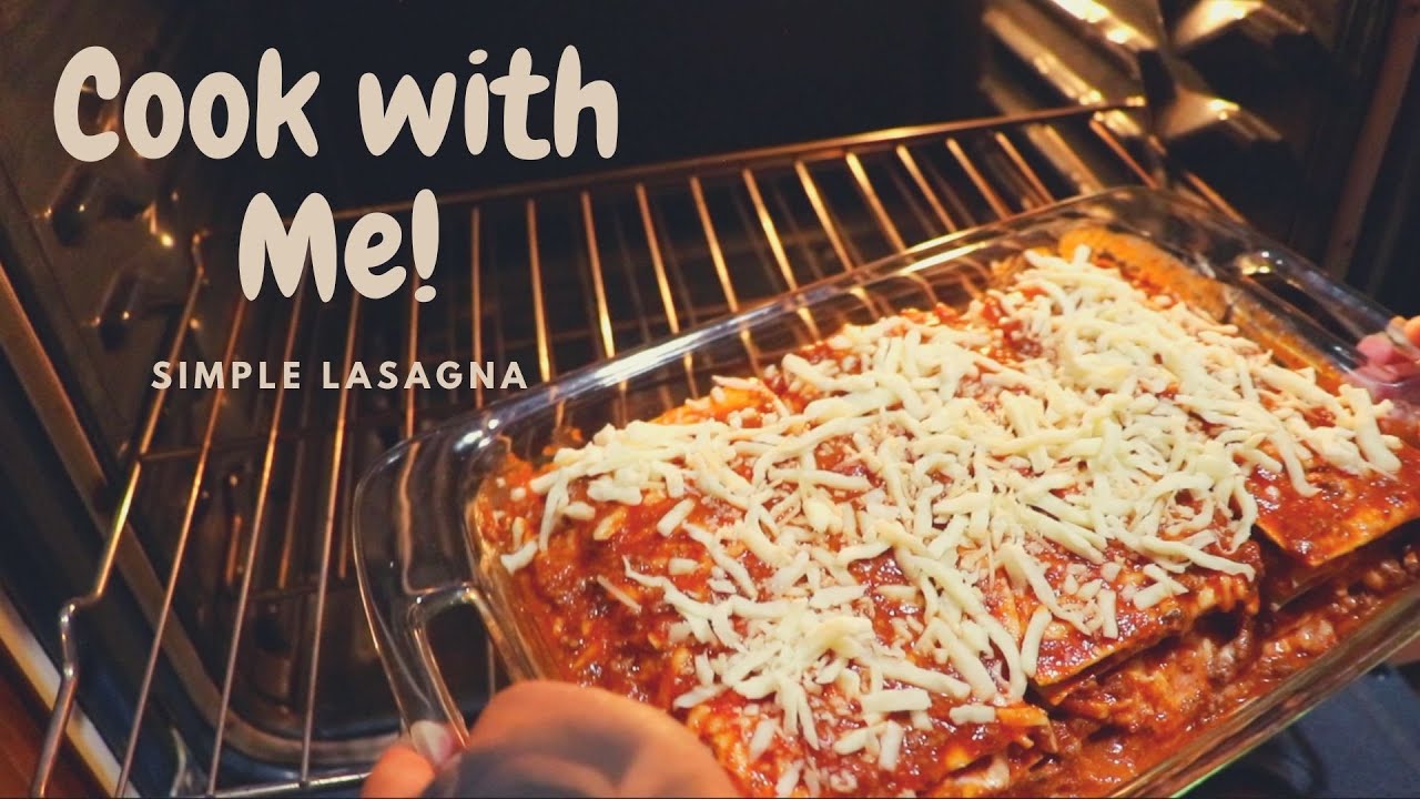COOK WITH ME SIMPLE LASAGNA SAMMY VALENZUELA YouTube