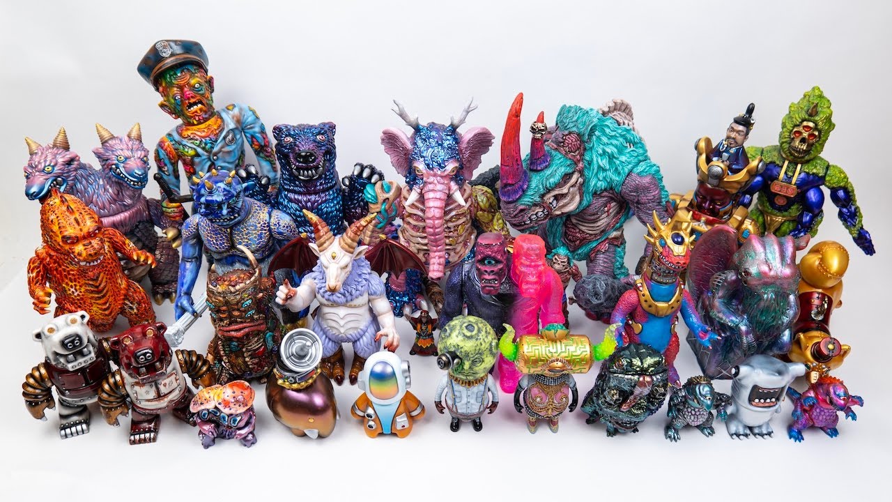 I painted all of these sofubi figures! (2025 edition)