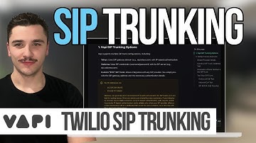 The Ultimate SIP Trunking Guide for AI Voice Agents | Twilio + Vapi