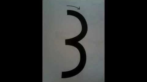 Learn to write Number 3 (Handwriting Without Tears)