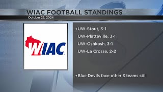 Wiac Football Blue Devils In Title Hunt, Blugolds Fighting To The Finish