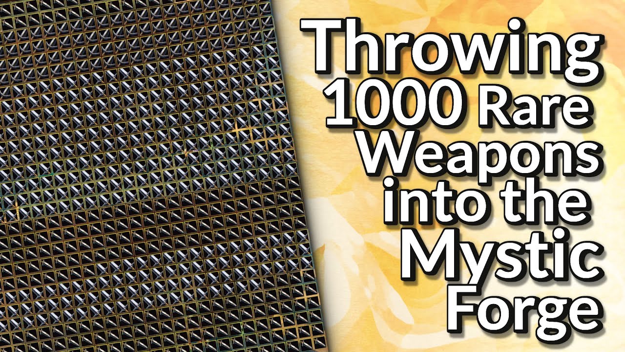 Guild Wars 2 Throwing 1000 Rare Weapons into the Mystic Gambling for Precursors in GW2