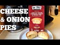 Cheddar CHEESE &amp; ONION Pies food review