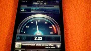 Internet Speeds on the iPod Touch 4G