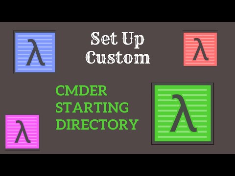 How to set a custom start directory for cmder