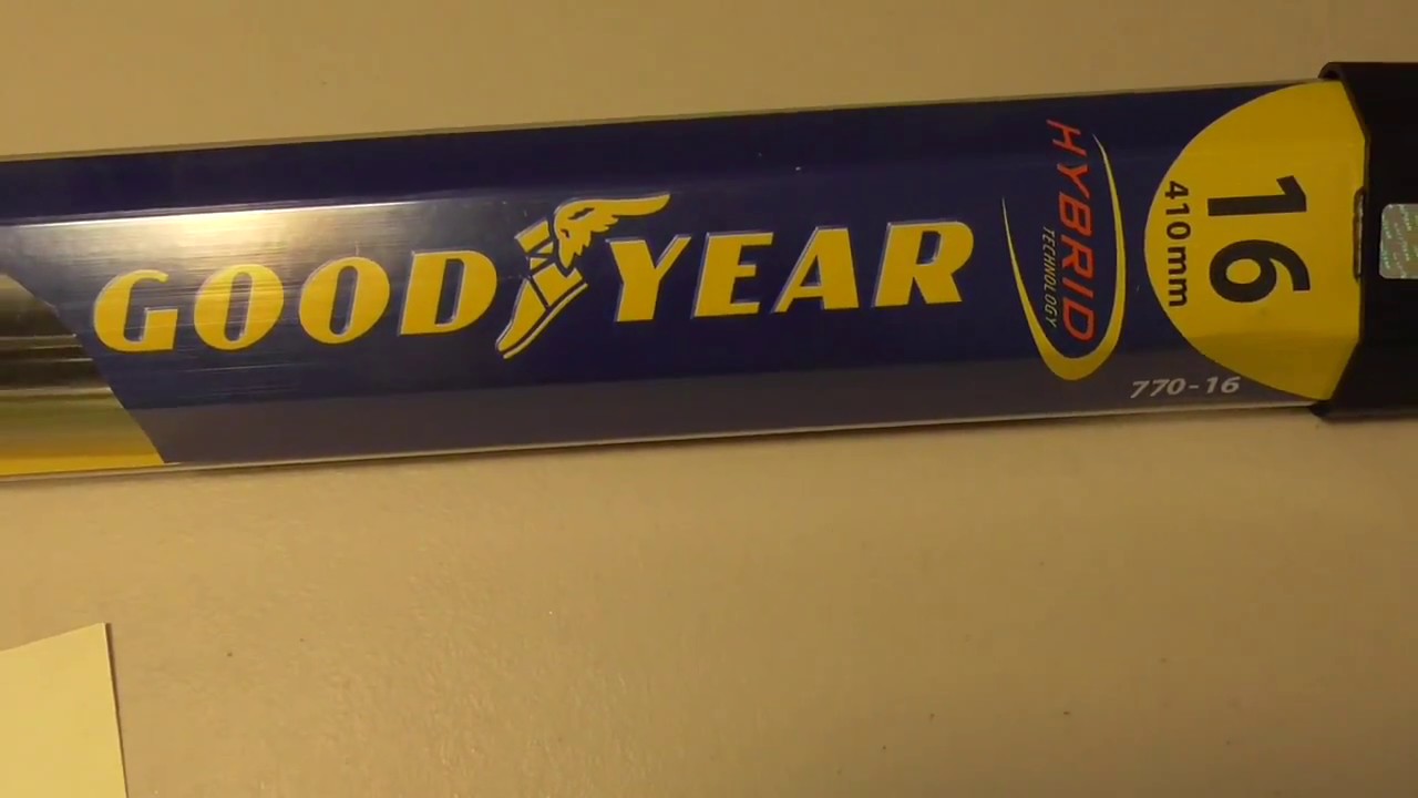 Goodyear Hybrid Wiper Blades Size Chart