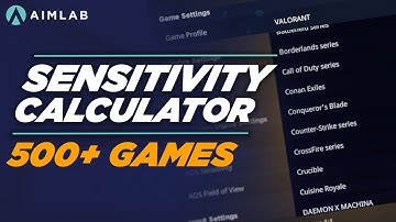 How to convert your sensitivity to any game in Aim Lab | 500+ Games